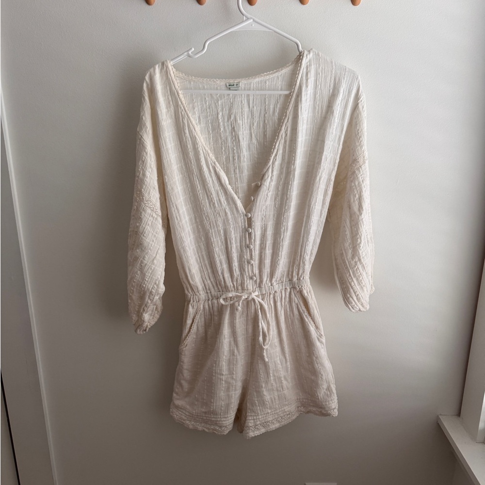 Cream Bohemian Romper
